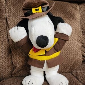 Peanuts Dancing Animated SNOOPY PILGRIM 10" Plush Thanksgiving Musical Dandee